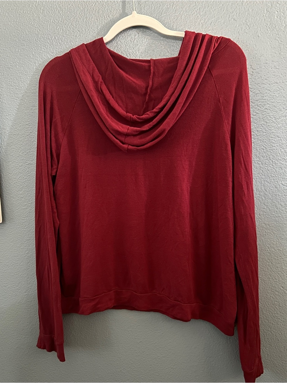 Maroon Pullover Hoodie with White Dreamcatcher Graphic - Picture 8 of 8